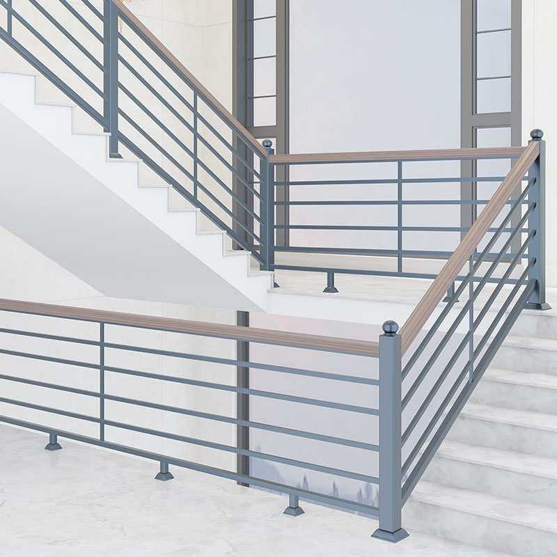 楼梯扶手实木室内家用北欧铁艺阳台护栏榉木围栏简约阁楼栏杆自装