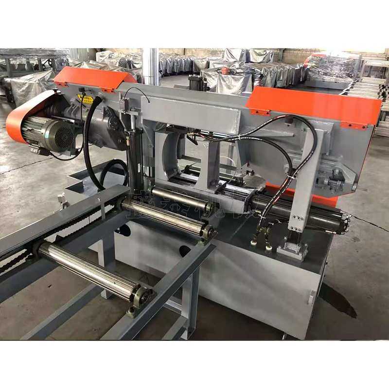 金属切割锯床卧式双柱锯床双立柱液压卧式带锯床金属半自动锯床