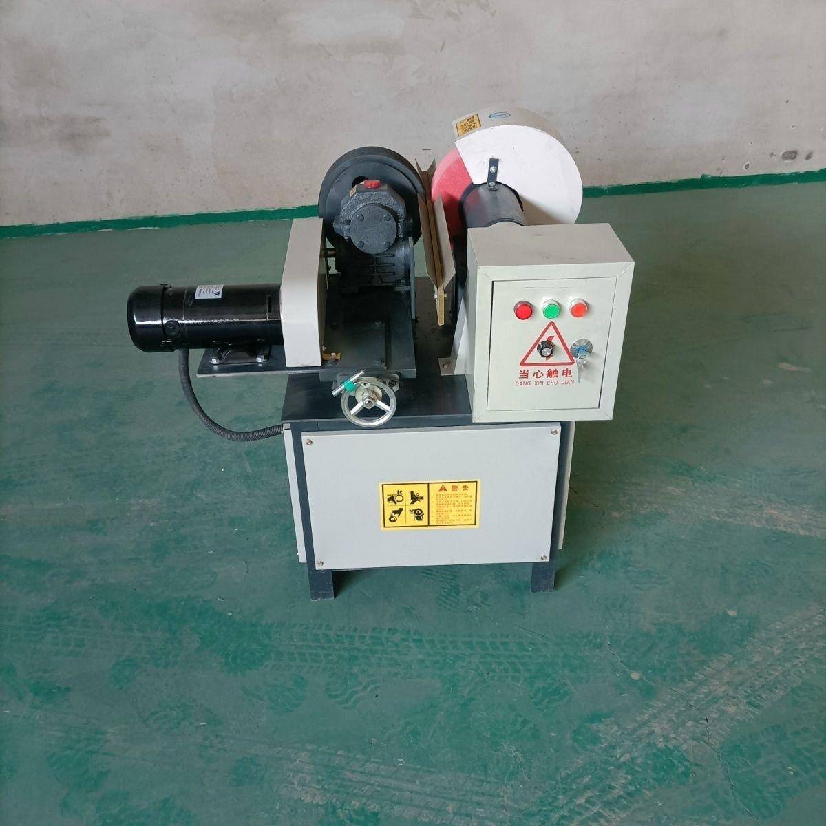 圆管抛光机全自动外圆除锈打磨机台式不锈钢管铜铝棒去毛刺拉丝机