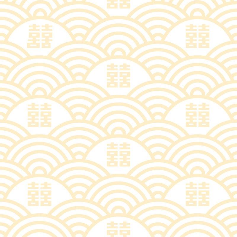 新中式中国复古风格墙纸仿古典书法字画背景酒店饭店餐厅囍字壁纸