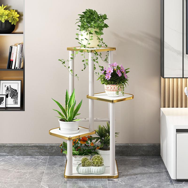轻奢花架子客厅落地式高端新款阳台多层置物架室内绿萝工厂直销