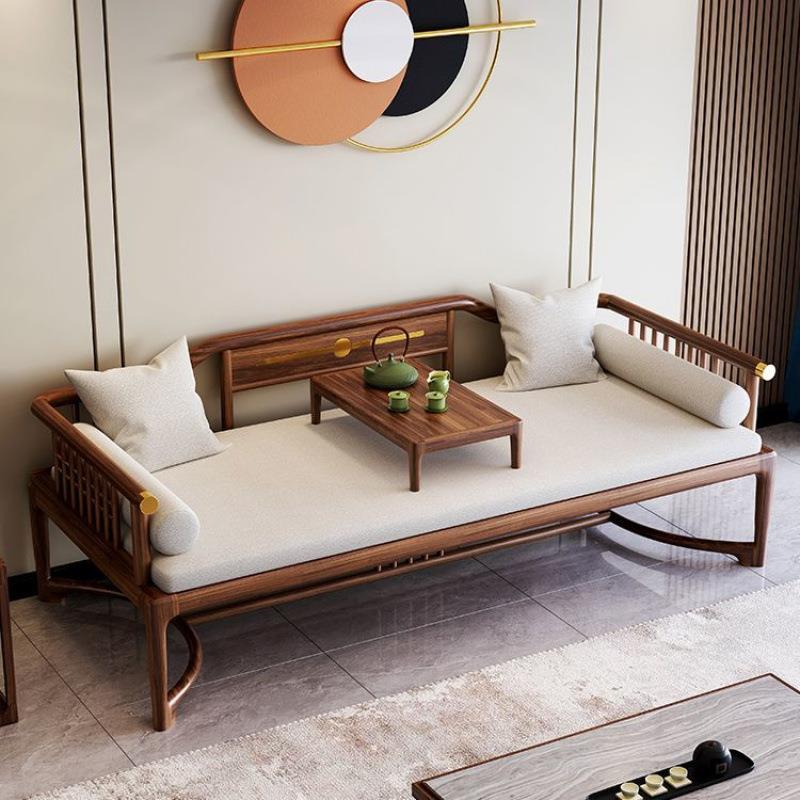 源头工厂价TXP2新中式罗汉床简约全推拉可伸缩禅意沙发小户型床塌