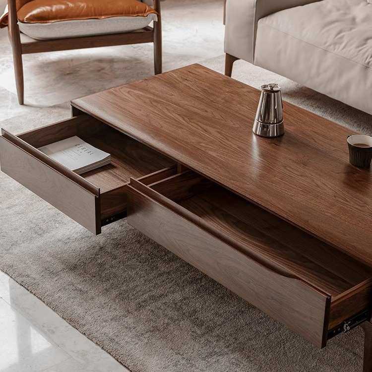 黑胡桃木茶几北欧实木茶几电视柜组合小户型现代简约客厅储物家具,3C数码配件,USB灯,淘宝优惠券,粉丝福利购,淘宝优惠卷