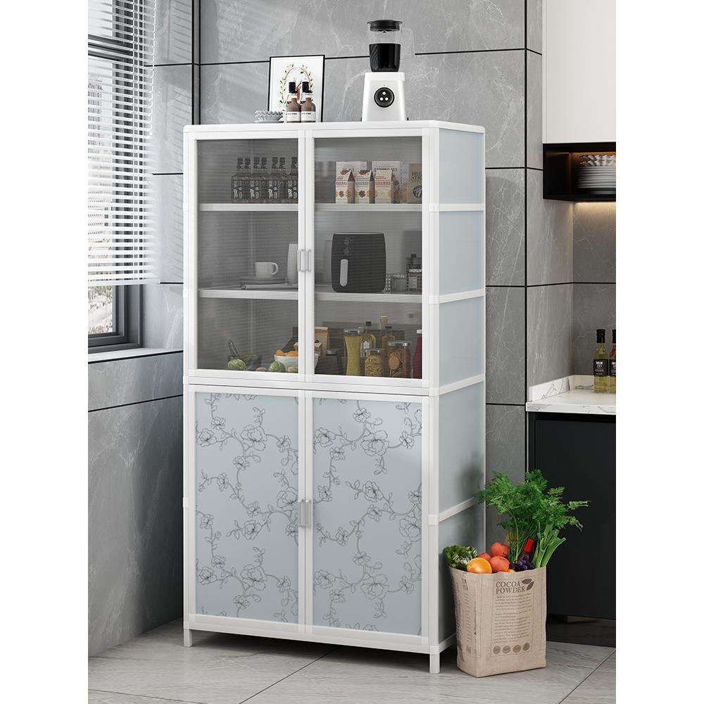 餐边柜家用厨房多层收纳柜不锈钢防蚊虫通气网碗柜置物柜储物柜