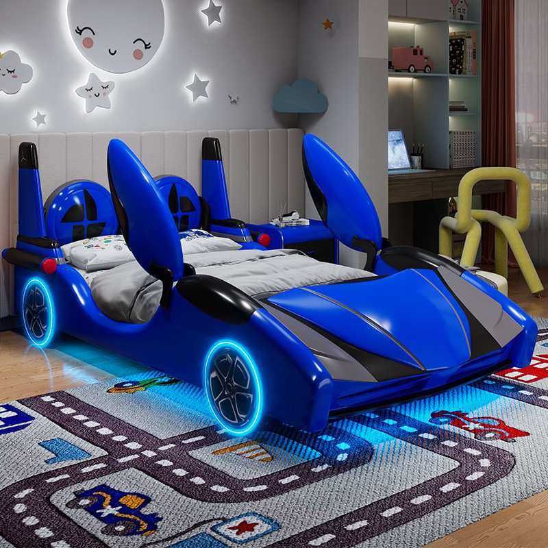 NRFQ027#2024新款跑车汽车床儿童床男孩创意飞机床多功能带护栏实,3C数码配件,USB灯,淘宝优惠券,粉丝福利购,淘宝优惠卷