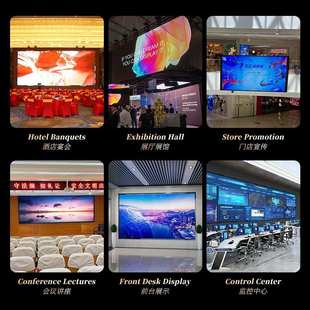 LED screen室内led显示屏高清会议室展厅演播电子显示屏 display