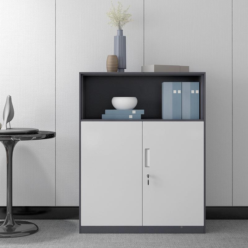 简约收打柜办公0006文件柜落地柜矮储物柜印机放置纳柜资料组合隔