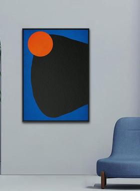 关分一半现代简你约客厅装饰画几何色块QX202110抽象卧室民组宿玄