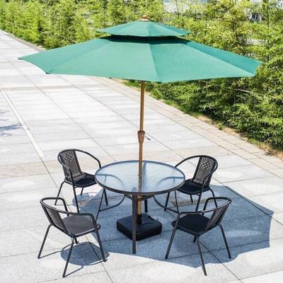 网红花园椅子庭院镂空椅子户外花园桌椅防晒套装可折叠