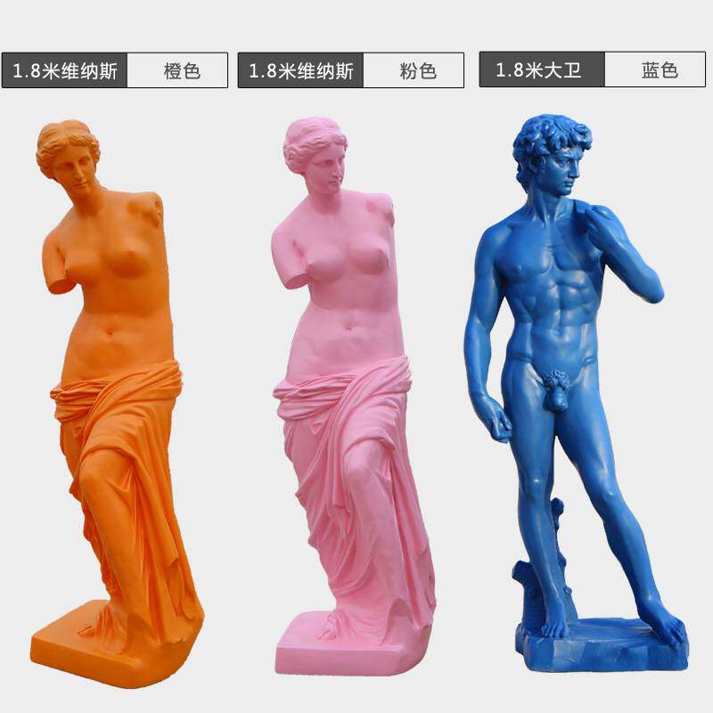 欧式断臂维纳斯大卫雕塑摆件酒店大堂女人道具83-106-142-180公分