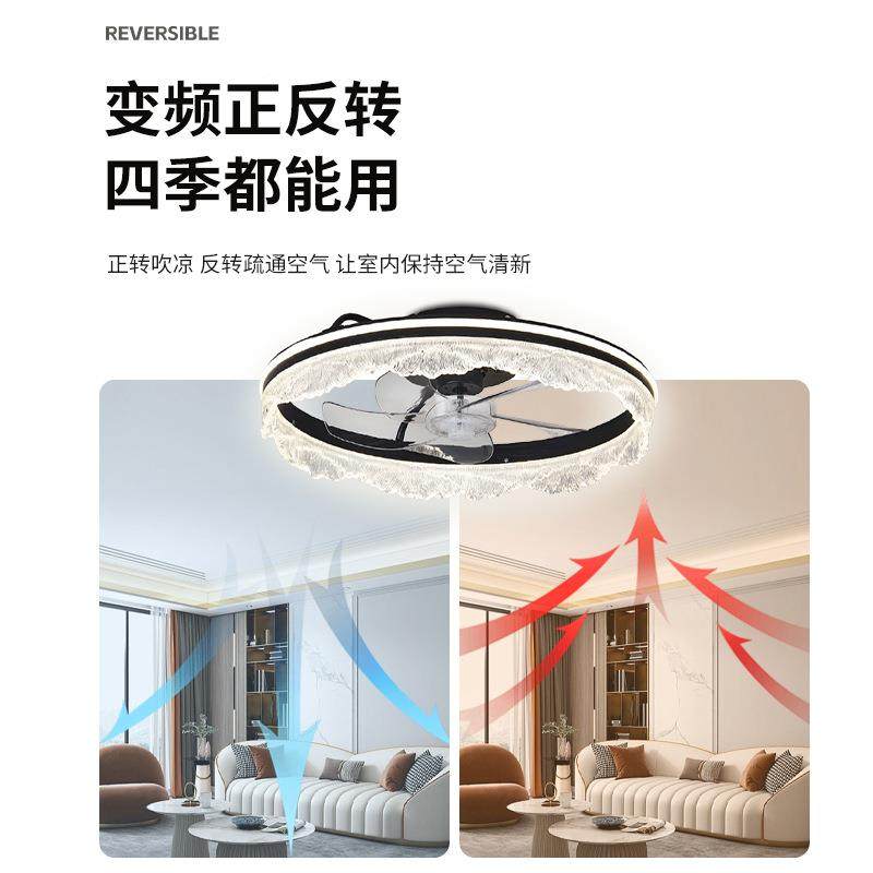 跨境669风扇灯225新款海隐形吊扇浪灯卧室0灯静音餐厅一体扇吸顶,家装灯饰光源,风扇灯,淘宝优惠券,粉丝福利购,淘宝优惠卷