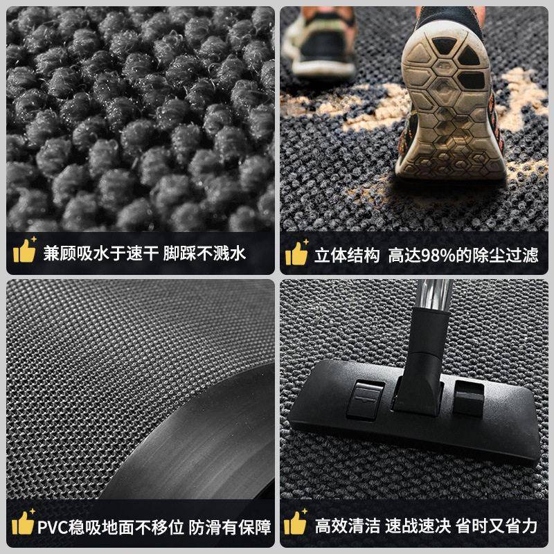 酒店大门除尘防滑垫可做字l商ogo菠纹地脚垫用进门吸水耐磨菠萝纹