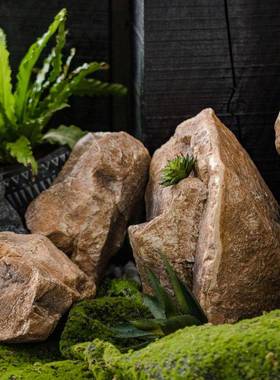 泡沫石头中室内绿植景观造式景园雕林假ir7265道山摆件户外石头塑