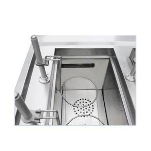 餐饮厨房设备方宁双缸自动升降煮面炉电磁加热升降水煮炉麻辣烫机