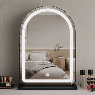 化妆镜台式桌面led卧室智能梳妆镜充电衣帽间镜子带灯新款美妆镜