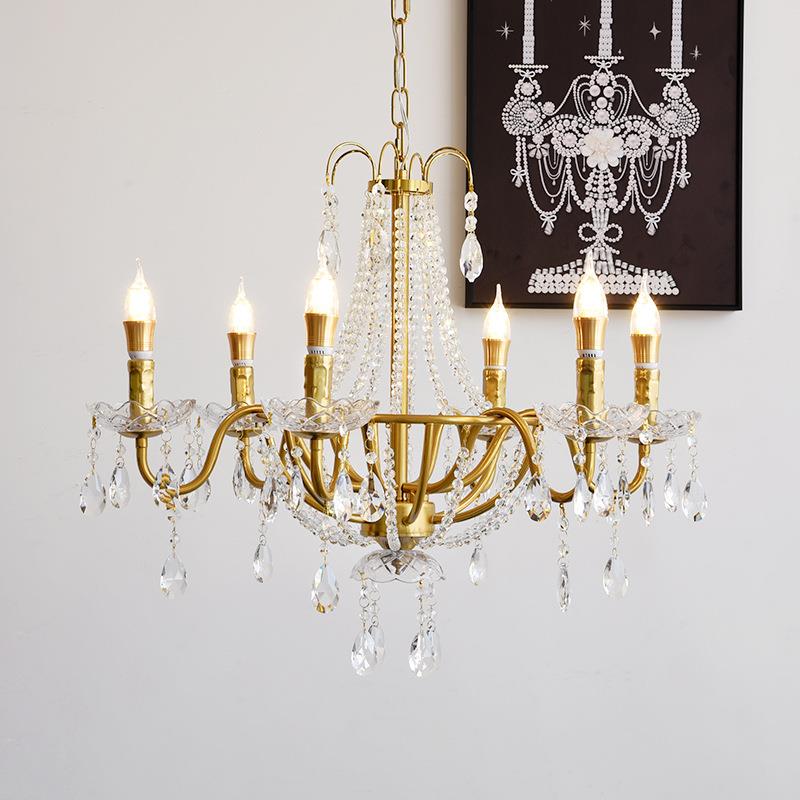 科迪法式吊灯轻奢水晶复古厅210主客灯个性餐厅诗灯高档大气别灯