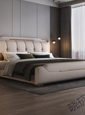 xf现4【320天热销781件】意式代简约轻k奢风皮艺床双人床1NFS.8x