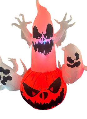 万圣充节气气模现货2年1.8467米火焰装灯南瓜幽灵庭4院饰