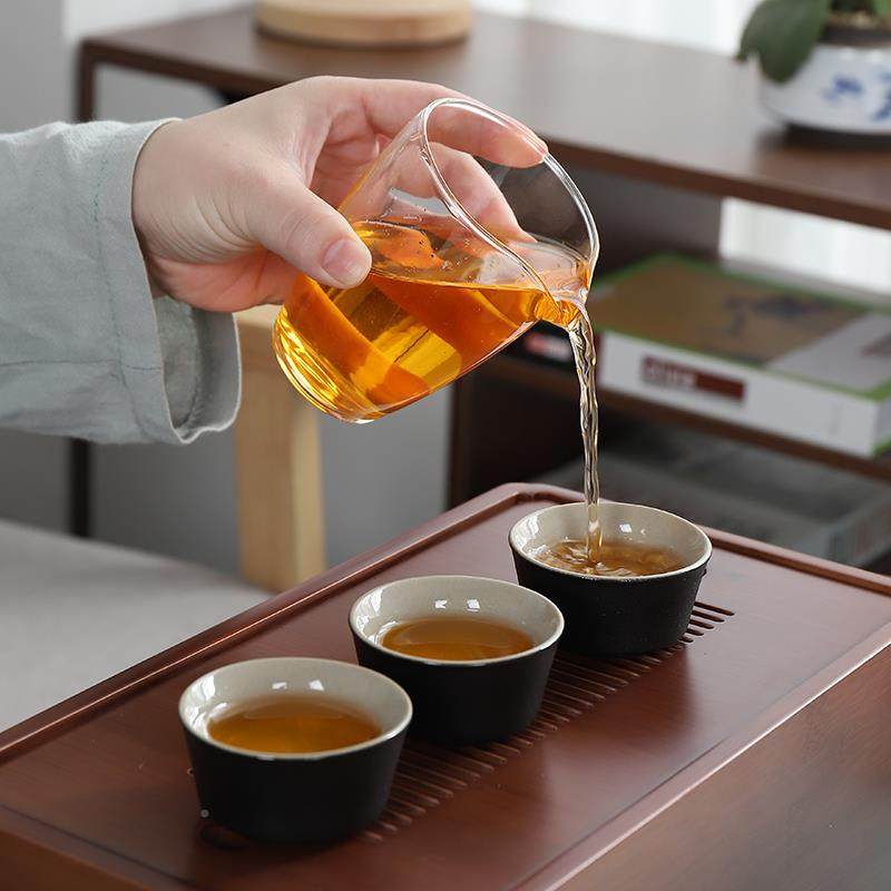 行具小套装复古旅茶黑陶F76ST869盖碗户外泡器碳化收纳茶竹盒简约,餐饮具,功夫茶具,淘宝优惠券,粉丝福利购,淘宝优惠卷