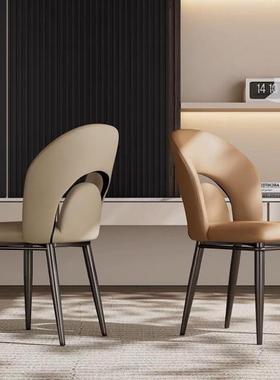 轻奢餐椅家现简XZB约软包靠背椅会厂家酒店议用室休闲舒适代洽谈
