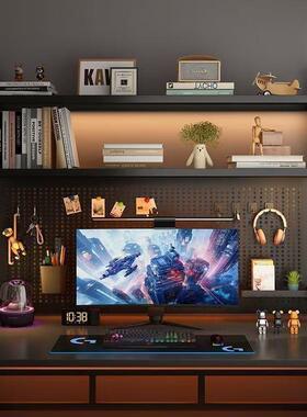 面多架洞洞板分层书架BPH层收纳宿舍展示架桌创意书柜置物架