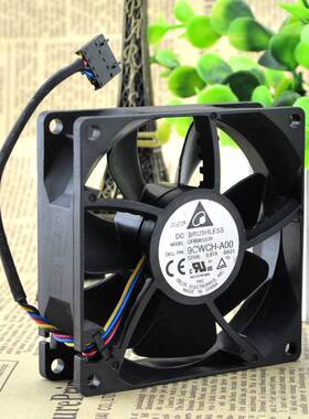 8CM 台达/DELTA QFR0812UH 9CWCH-A00 12V 0.87A 4线PWM 风扇