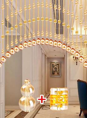 珠帘隔断水晶帘子门打帘玄家用关F9657TH6厕所屏厨房风葫芦客厅门