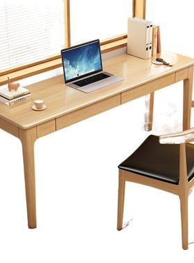 纯实木儿卧童书桌用学习40221学生小户型中室电家脑桌简易初生写