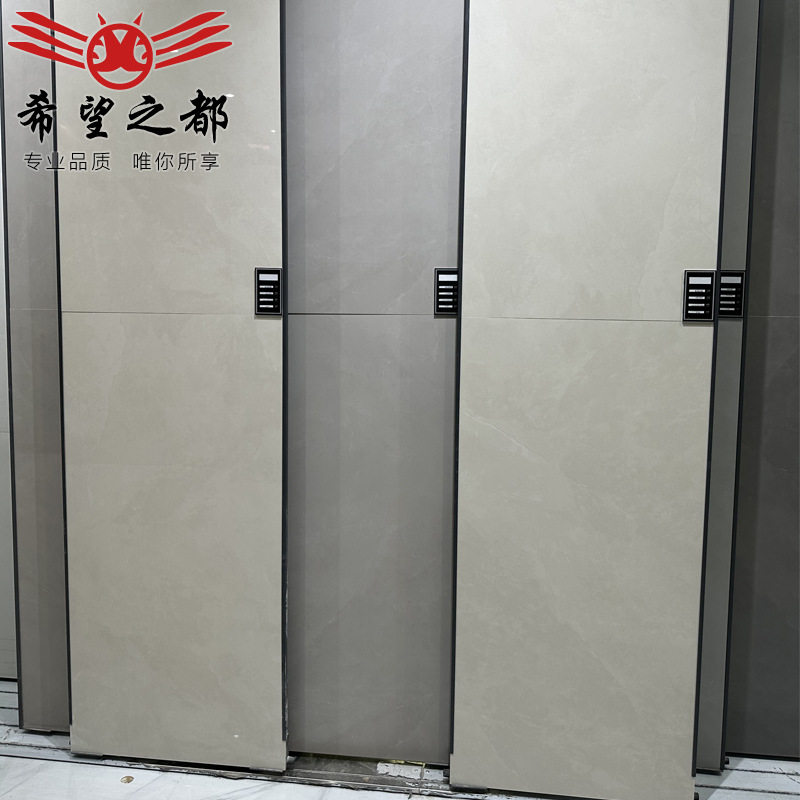 柔光肌肤釉微水泥瓷砖通体亮光600x1200客厅地板砖厨房卫生间墙砖