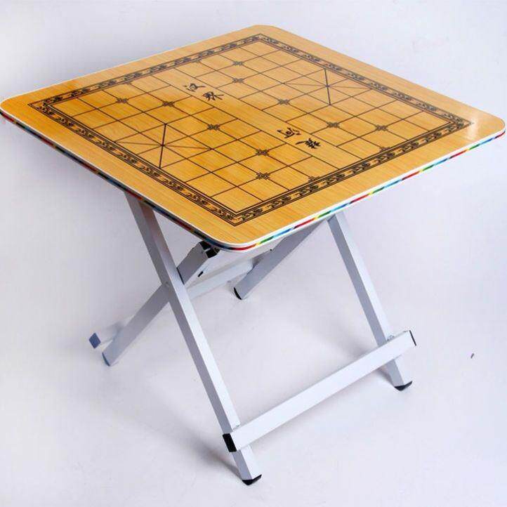 ?中国象棋桌子可折叠桌大号实木象棋小方桌棋盘多功能棋盘牌桌