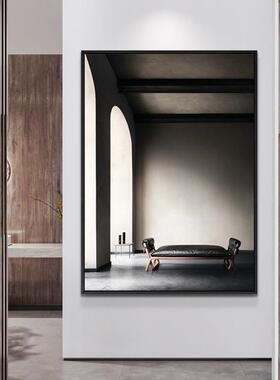 现代简约后玄装关饰画极QB202010简风格空沙发面的挂画间延伸艺术