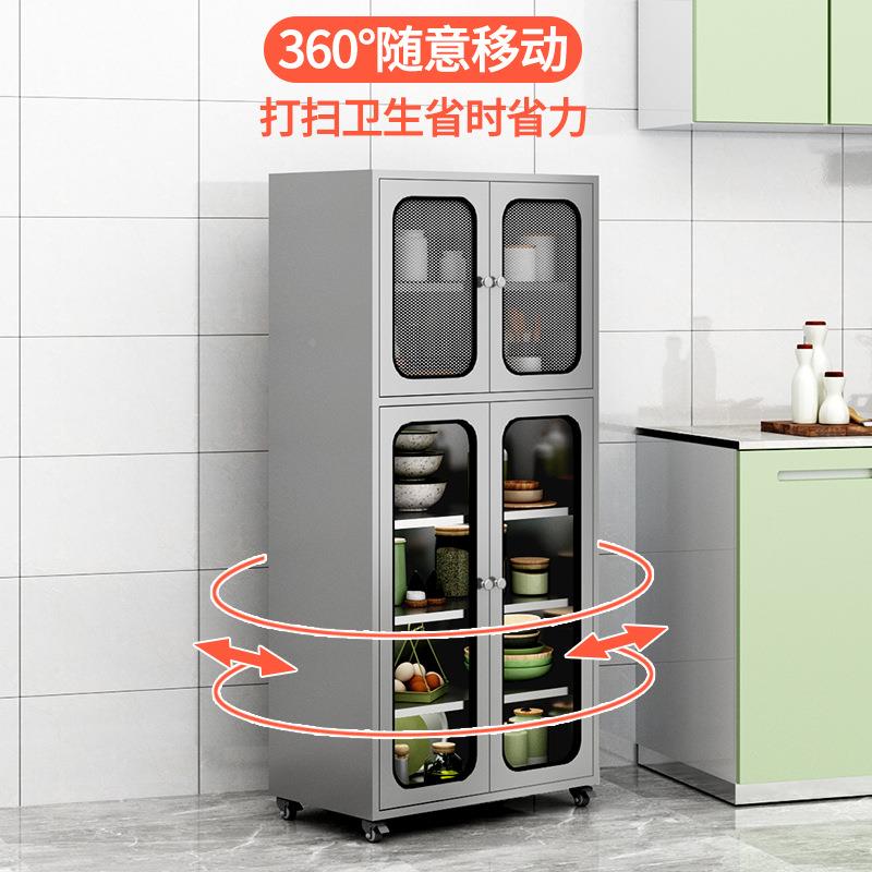 厨房餐边柜XM-一诺0房物柜不锈钢新农厨家用村可移动商用收纳柜立