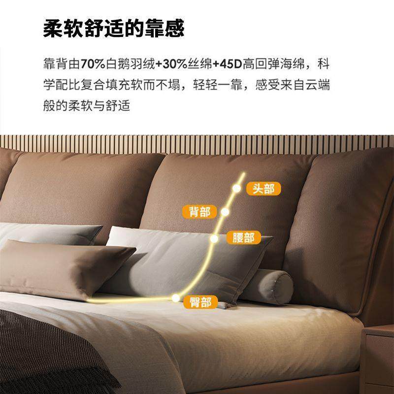 用Tal唐宏床现意YLE式极简悬浮床双人主卧大纳帕皮代简约家婚床网