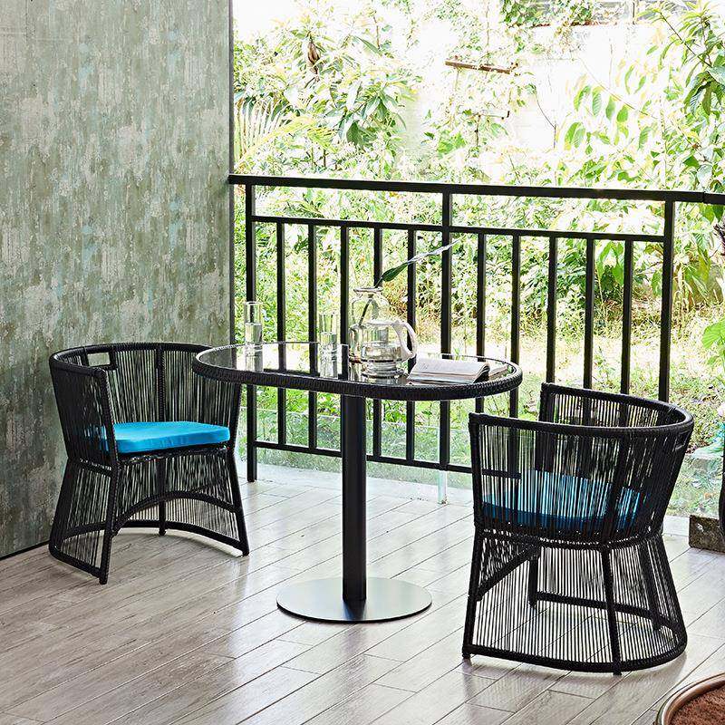 现货外阳台办公室简小蛮腰约休闲椅户室外别墅庭桌院藤编桌椅组子,商业/办公家具,商用藤编家具,淘宝优惠券,粉丝福利购,淘宝优惠卷