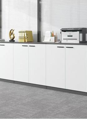 木质加宽加厚矮柜柜资收纳储物物文件柜料52453隔置断柜