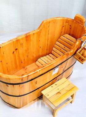 木香柏洗澡木洗桶家pxx59351用浴缸成坐人沐浴桶澡浴盆泡澡实木可