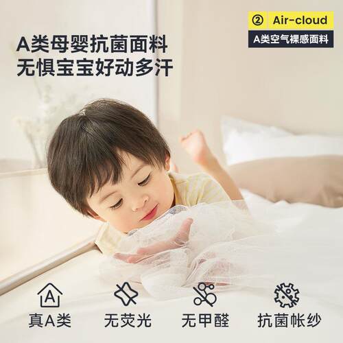 蒙包蚊帐家帐用卧防摔纹儿童全罩式婴室儿免安装2古025新款1JZ062