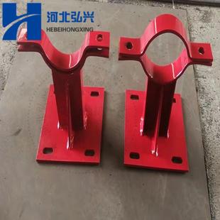 送混凝土输泵管支架DN托125烤漆管道架托DYE工字钢架