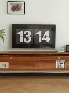 BEZ中古电视柜收纳储物柜一抽体轻奢落地风电视柜复古实木电视柜