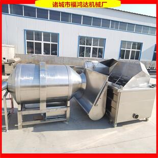 鸭翅鸭舌滚筒热拌机油炸鸡备爪设电加虎皮凤爪鸡爪子782油炸料机