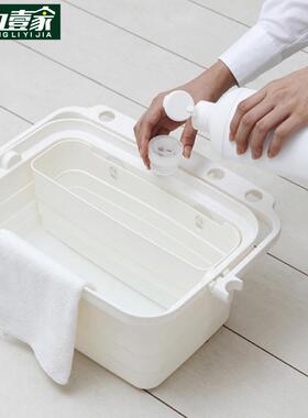 康多家多收纳搭桶配蓝色内桶214政清洁工具纳箱带盖水桶保收洁拖