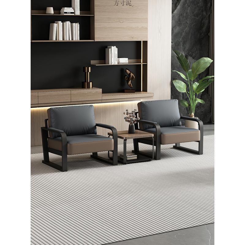 畅销|现代简办公室沙接待约会TUX客商务发一组装套装办公沙发件