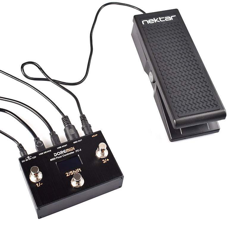 DOREMiDi 电子琴电吉他表情踏板脚踏踩钉 MIDI踏板控制器FC-3