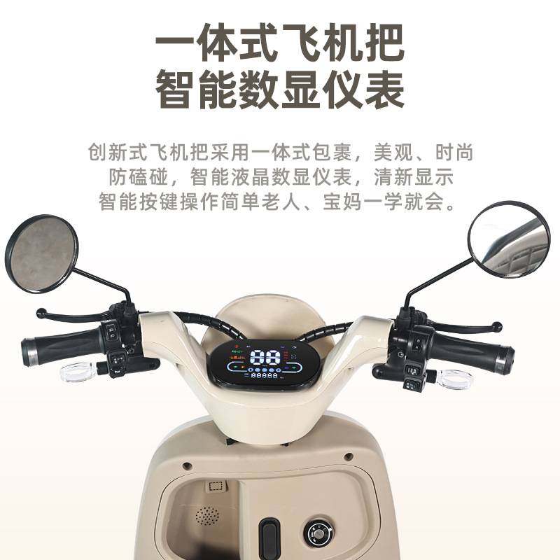 新款小型电动三轮车接送孩子时尚男女士代步车老人助力车成人家用