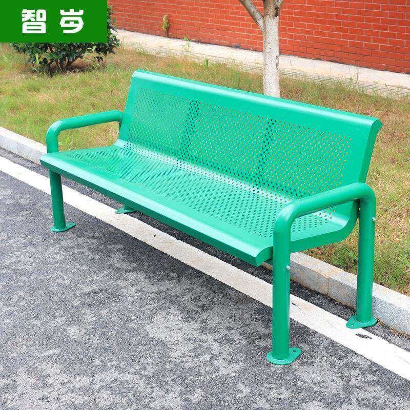 户外篮场艺休息座椅网球场长椅球室外运双人铁公DZY园椅休闲动场