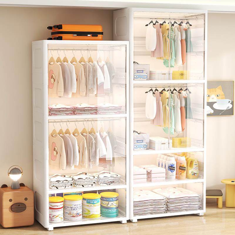 9透C厚特大号简易衣柜衣服收纳柜明小衣橱67454卧室储柜家用物加