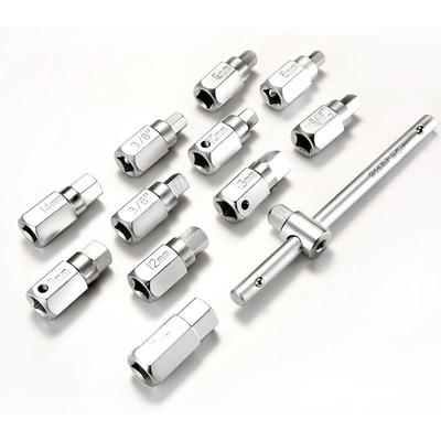 12件套底壳筒组套四油角六角放油修工具机工WNX具汽车修配迅驰工