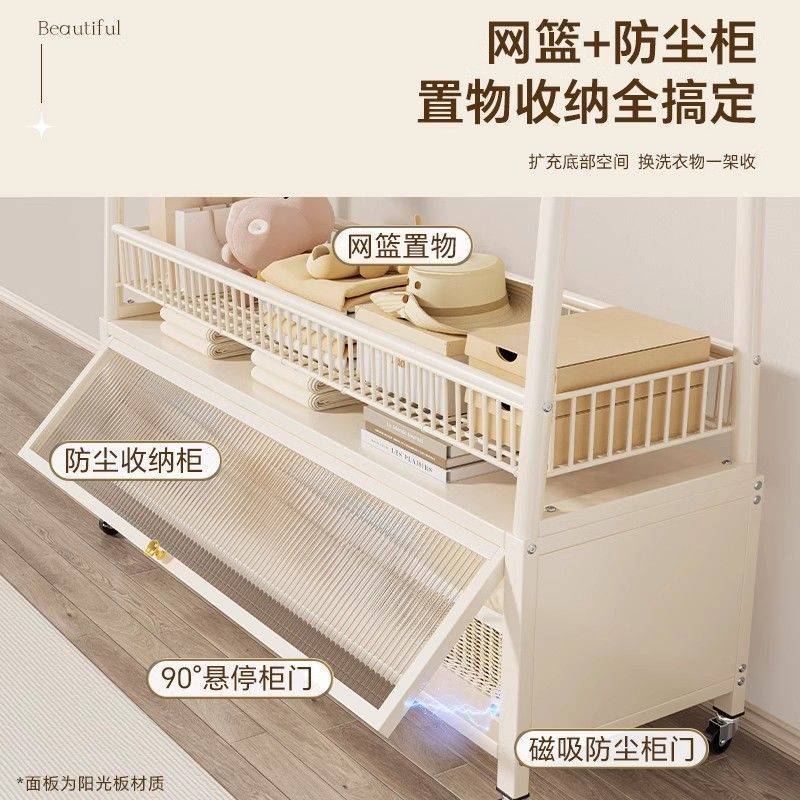 挂衣架落地立式家用简易衣帽架子轻奢可移动客厅阳台晒晾衣服架子
