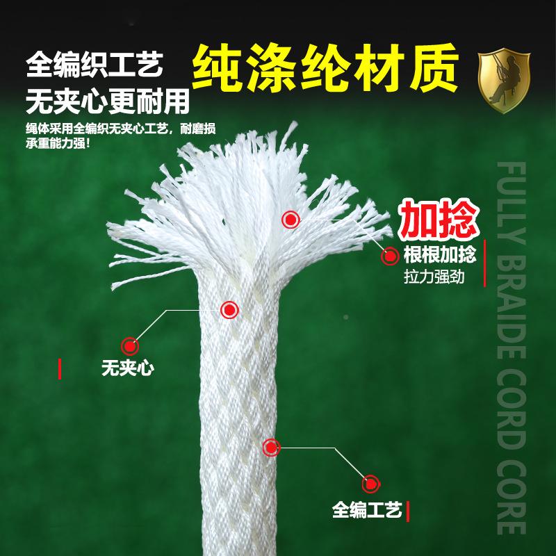 涤全纶磨编绳超耐磨尼龙绳捆绑绳动机拉绳启动拉绳DL-01（结发实