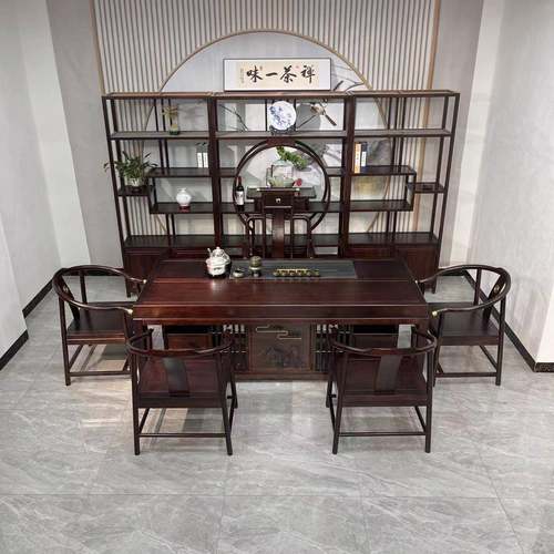 茶桌椅组合客储厅办公室茶约桌全套茶简一TMN桌五椅加厚物款台